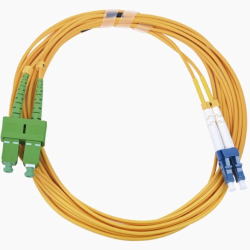Cable de Fibra Óptica LinkedPRO – LC/UPC-SC/APC – Dúplex – Monomodo – 3M – Amarillo – LP-FO-D-LCU-SCA-03