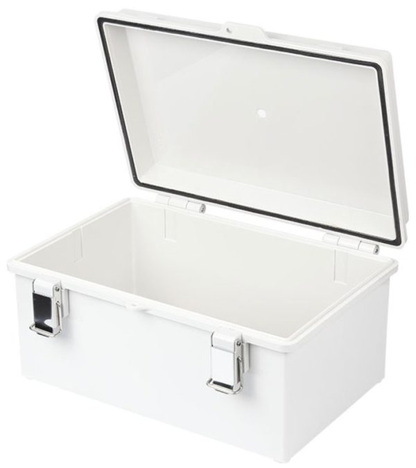 Gabinete PRECISION PST-3030-18E - Plástico - 300 x 300 x 180 mm - Cierre por Broche Inoxidable - IP66 - PST-3030-18E