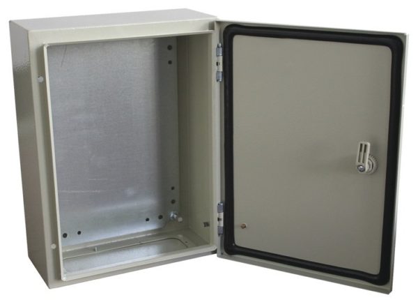 Gabinete PRECISION PST-6060-30A - Acero - 600 x 600 x 300 mm - Compuerta Inferior Atornillable - IP66 - PST-6060-30A