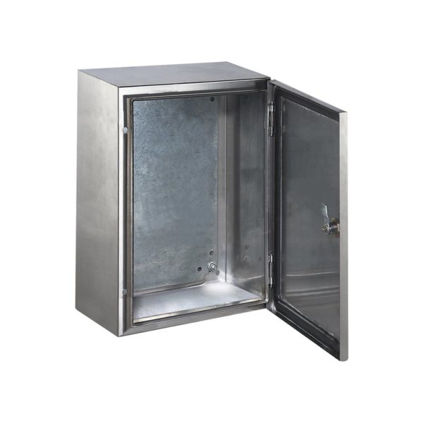 Gabinete PRECISION PST-608020-INOX-B - Acero Inoxidable - 600 x 800 x 200 mm - Placa Interna Galvanizada - IP66 - PST-608020-INOX-B