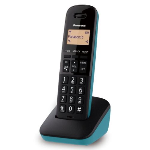 Teléfono Inalámbrico Panasonic KX-TGB310MEC – Digital – DECT 6.0 – Negro con Azul – KX-TGB310MEC
