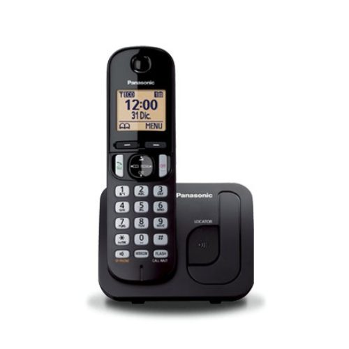 Teléfono Inalámbrico Panasonic KX-TGC210 – Identificador de Llamadas – Negro – KX-TGC210MEB
