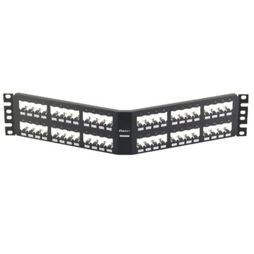 Panel de Parcheo Modular Panduit – 48 Puertos – Mini-com – Angulado – Blindado – CPA48BLY