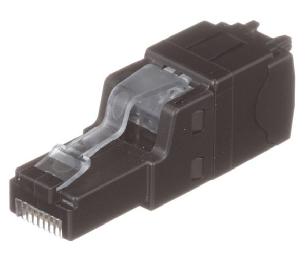 Plug Panduit - Cat6a - RJ-45 - Negro con Azul - FP6X88MTG