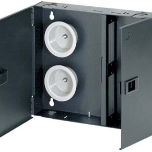 Caja de Conexión Panduit FWME2 – Fibra Óptica – 48 Fibras – Negro – FWME2