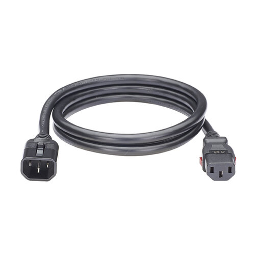 Cable de Alimentación Panduit LPCA12-X – C14 a C13 – 1.2 M – Bloqueo de Seguridad – Negro – 10 Piezas – LPCA12-X