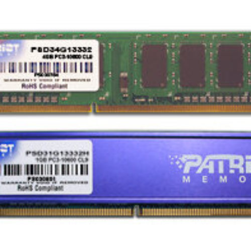 Memoria RAM PATRIOT Signature – DDR3 – 4GB – 1333MHz – UDIMM – Para PC – PSD34G13332