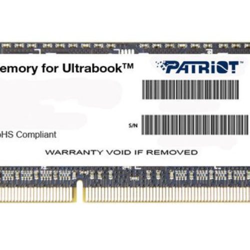 Memoria RAM PATRIOT Signature Line – DDR3 – 4GB – 1600MHz – SO-DIMM – Para Laptop – PSD34G1600L81S