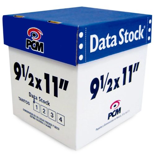 Papel PCM Data Stock – 9.5″ x 11″ – 3 Tantos – Blanco – 1000 Hojas – 10R4247