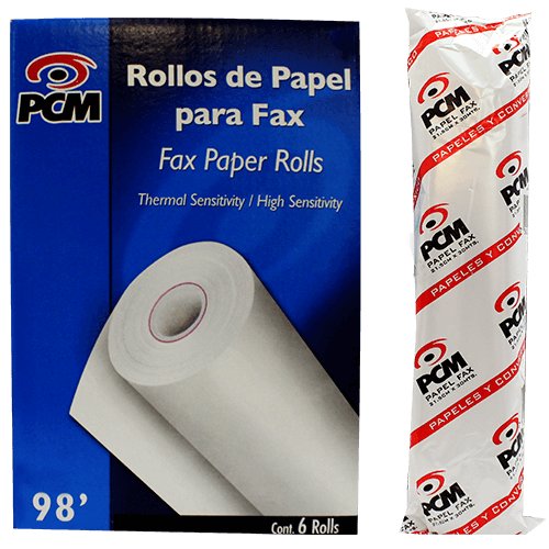 Papel Fax PCM – 30M – 6 Rollos – CFAX30PCM6