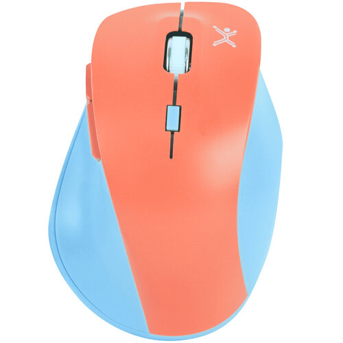 Mouse Perfect Choice Thumb – Inalámbrico – USB – 6 Botones – Azul con Naranja – PC-045120