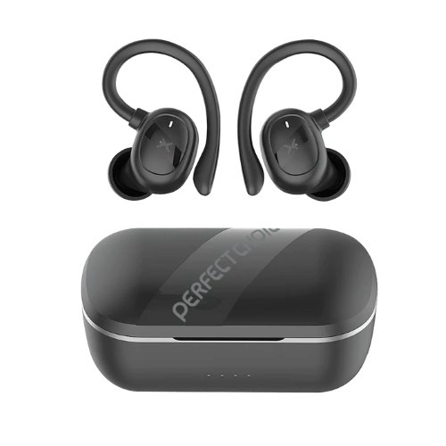 Auriculares Perfect Choice Haken – Inalámbrico – Bluetooth – Negro – PC-116912
