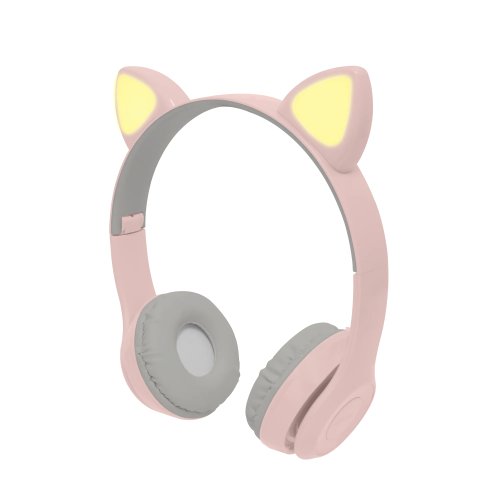 Audífonos Perfect Choice Kids Catto – Inalámbrico – Bluetooth – 3.5 mm – Rosa – PC-116998