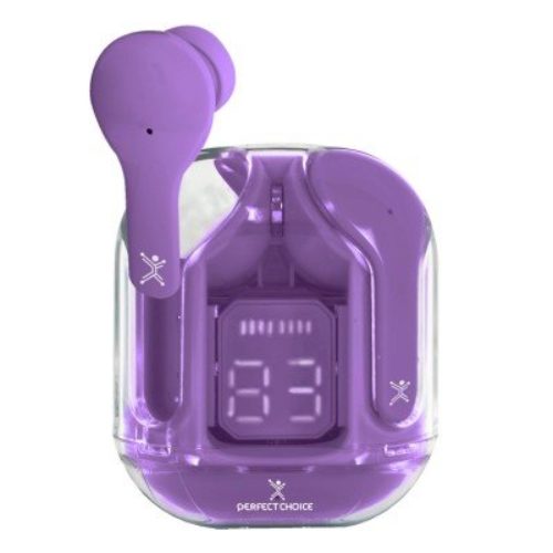 Auriculares Perfect Choice ClearBeat – Inalámbrico – Bluetooth – Morado – PC-117049