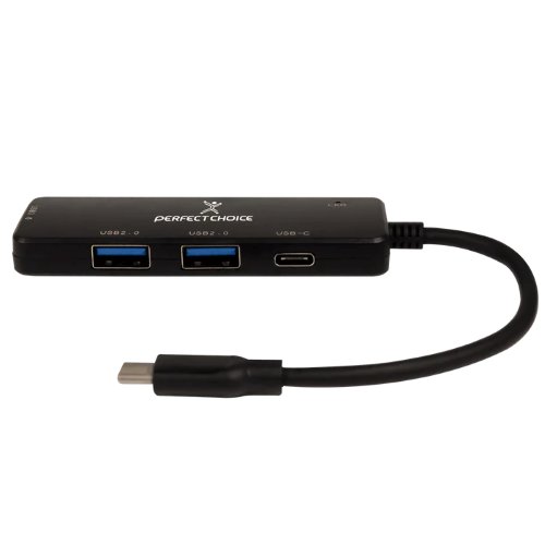 HUB Perfect Choice PC-171652 – USB-C a 2xUSB-A 2.0 / USB-A 3.0 / USB-C – PC-171652