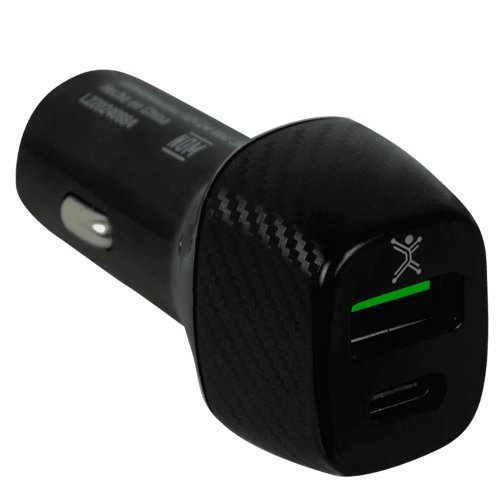 Cargador Perfect Choice PC-240884 – USB-A – USB-C – Para Auto – PC-240884