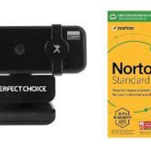 Kit de Seguridad Perfect Choice PC-990062 – Cámara Web PC-320500 – Antivirus Norton 360 Standard – 1 año – 1 Equipo – PC-990062