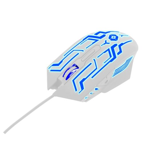Mouse Gamer Vortred Legacy – Alámbrico – 6 Botones – RGB – Blanco – V-930587