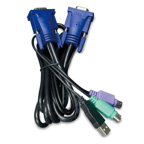 Cable KVM Planet – USB – PS/2 – VGA – 3 mts – KVM-KC1-3