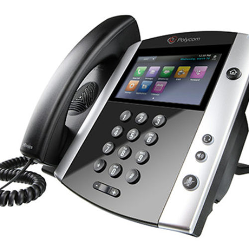 Teléfono IP Polycom VVX 601 – 16 Líneas – 4.3″ – Touch – RJ-45 – Bluetooth – POE – Negro – 2200-48600-025