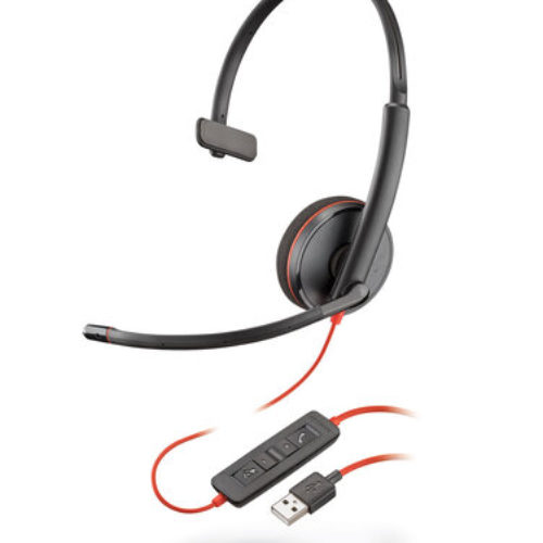 Diadema Poly Blackwire 3210 – Alámbrica – USB – Micrófono – 209744-101