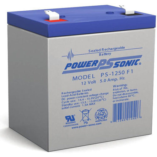 Batería de Respaldo Ul Power Sonic PS-1250 F1 – 12v – 5Ah – PS-1250F1