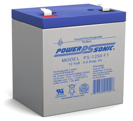 Compra Batería de Respaldo Ul Power Sonic PS-1250 F1 - 12v - 5Ah - PS ...