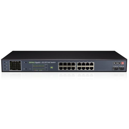 Switch Provision-ISR PoES-16250GCL+2SFP – 16 Puertos – Gigabit – 2 SFP – PoES-16250GCL+2SFP