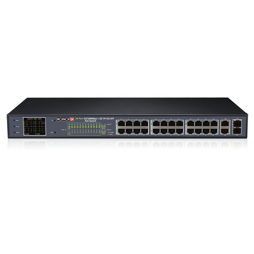 Switch Provision-ISR PoES-24370CL+2G+2SFP – 24 Puertos – Fast Ethernet – 2 SFP – PoES-24370CL+2G+2SFP