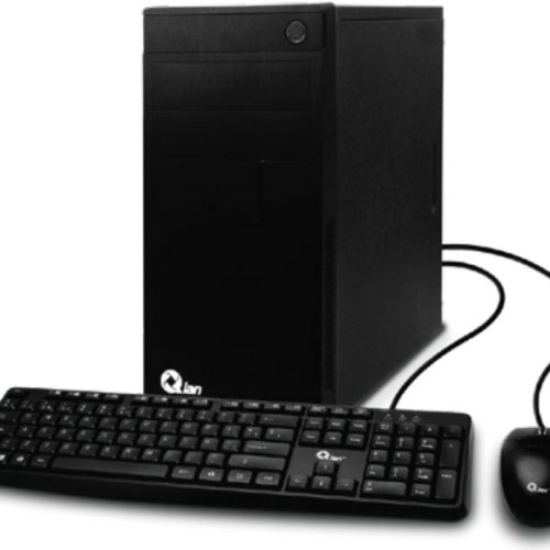 Computadora QIAN OPCX13-03 Torre – Intel Core i3-13100 – 16GB – 480GB SSD – Windows 11 Home – Incluye Teclado y Mouse – QPI-OPCX13-03