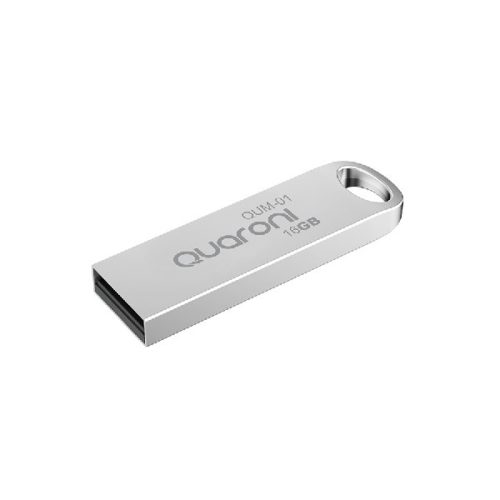 Memoria USB Quaroni QUM-01 – 16GB – USB 2.0 – Metálica – QUM-01