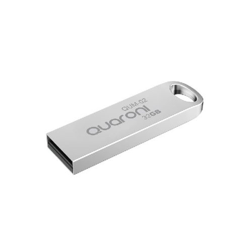 Memoria USB Quaroni QUM-02 – 32GB – USB 2.0 – Metálica – QUM-02