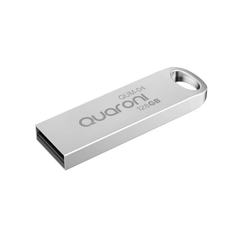 Memoria USB Quaroni QUM-04 – 128GB – USB 2.0 – Metalica – QUM-04