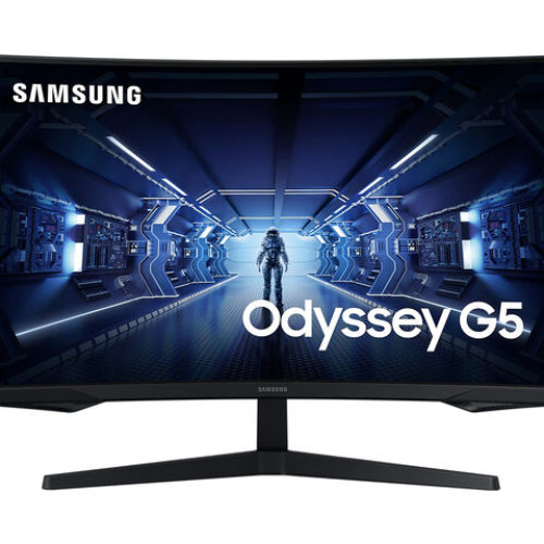 Monitor Gamer Samsung Odyssey G5 – 32″ – WQHD – 144Hz – HDMI – DisplayPort – LC32G55TQBLXZX