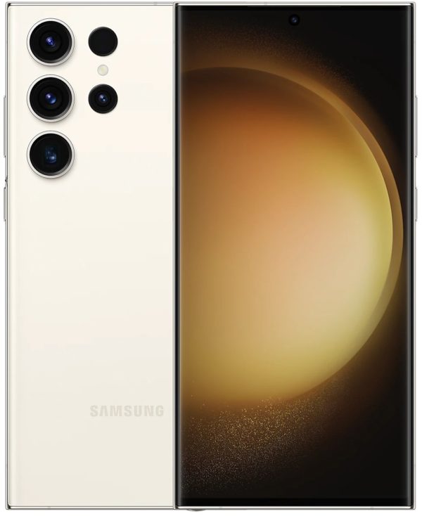 Smartphone Samsung Galaxy S23 Ultra - 6.8" - Snapdragon 8 Gen 2 - 12GB - 256GB - Cámaras 12MP/200MP - 5000mAh - Android - Crema - SM-S918BZEKGTO