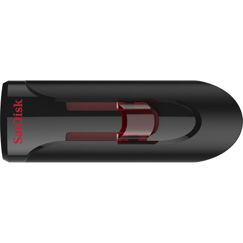 Memoria USB SanDisk Cruzer Glide – 32GB – USB 3.0 – Negro/Rojo – SDCZ600-032G-G35