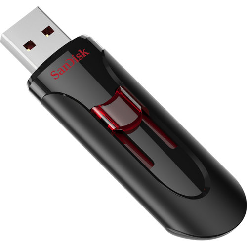 Memoria USB SanDisk Cruzer Glide – 64GB – USB 3.0 – Negro/Rojo – SDCZ600-064G-G35