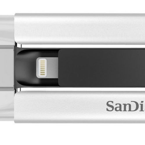 Memoria USB SanDisk SDIX – 16GB – USB 2.0 – Para Dispositivos Apple – Negro/Plata – SDIX-016G-G57
