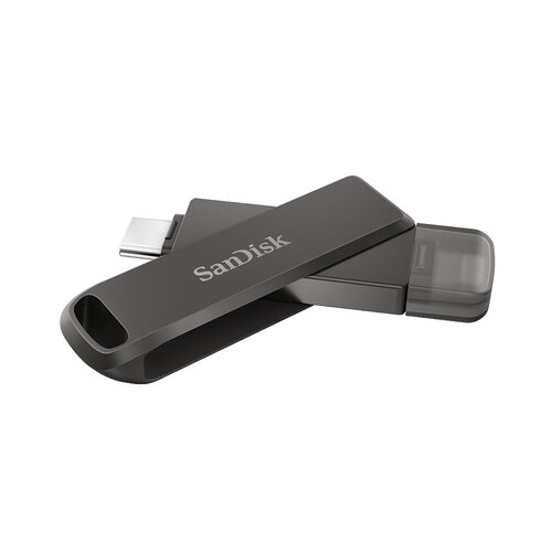 Memoria USB SanDisk iXpand – 128GB – USB-C/Lightning – Negro – SDIX70N-128G-GN6NE