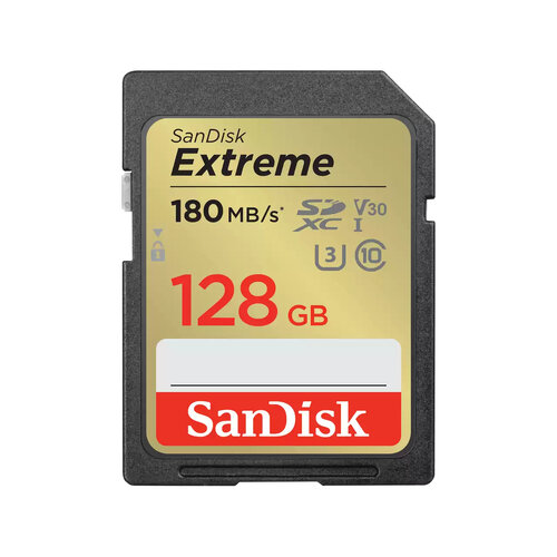 Memoria SD SanDisk Extreme – 128GB – Clase 10 – SDSDXVA-128G-GNCIN