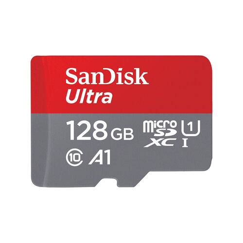 Memoria MicroSDXC SanDisk Ultra – 128GB – Clase 10 – UHS-I – C/Adaptador – SDSQUA4-128G-GN6MA