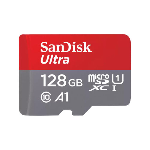 Memoria MicroSDXC SanDisk Ultra – 128GB – Clase 10 – C/Adaptador – SDSQUAB-128G-GN6MA