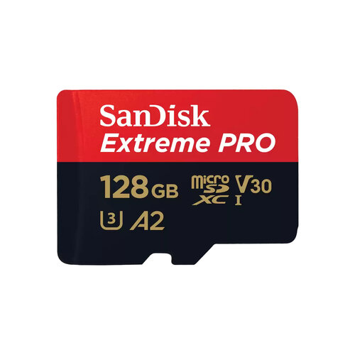 Memoria MicroSDXC SanDisk Extreme Pro – 128GB – Clase 10 – C/Adaptador – SDSQXCD-128G-GN6MA