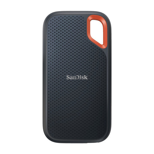 Unidad de Estado Sólido Externo SanDisk Extreme Portable V2 – 2TB – USB 3.2 – Negro con Naranja – SDSSDE61-2T00-G25