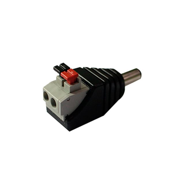 Plug SAXXON - Macho - Enchufe DC - 12 VCD - 10 Piezas - para Cámaras CCTV - PSUBR16H