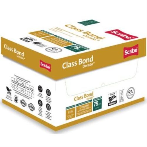 Papel Cortado Scribe Class Bond Dorado – Carta – 93% Blancura – 5000 Hojas – 5292