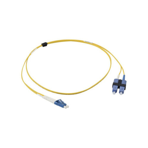 Cable de Fibra Óptica SIEMON – LC/UPC-SC/UPC – Dúplex – Monomodo – 1M – Amarillo – FJ2-LCUSCUL-01