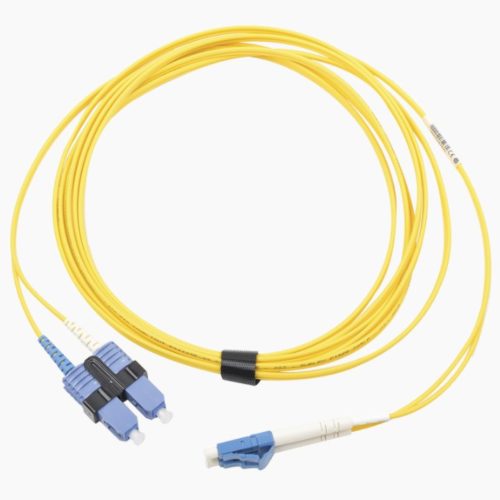 Cable de Fibra Óptica SIEMON – LC/UPC-SC/UPC – Dúplex – Monomodo – 10M – Amarillo – FJ2-LCUSCUL-10