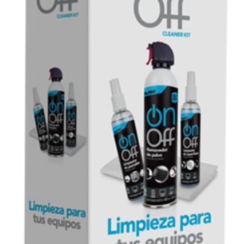 Kit de Limpieza Silimex On Off Cleaner – Aire Comprimido – Limpiador de Superficies – Limpiador de Pantallas – 2 Microfibras – 750300219638