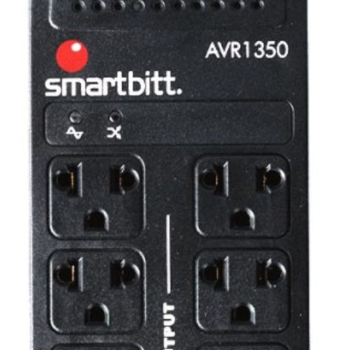 Regulador Smartbitt R-BITT1350 – 1350VA/675W – 8 Contactos – SBAVR1350